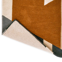 Luxuriöser Handgetufteter Neuseeland-Wollteppich von Rugfine Premium Türkisgrün & Elfenbein Handgefertigter Teppich mit Elegantem Botanischem Design