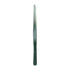 Pinces à tissus manuelles à mâchoires étroites atraumatiques en acier inoxydable de haute qualité, à clip dentelé - Product Image 1