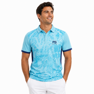 Polo de sport pour homme imprimé par sublimation personnalisée, séchage rapide, respirant, performance, golf, tennis, t-shirt décontracté, vêtements de sport - Product Image 3