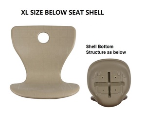 Blow Molded Seat Shell with screw <b>nuts</b> on bottom Accessories School Furniture - Product Image 3
