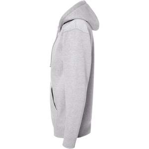 2025 Sudadera con capucha y cremallera completa para hombre XXS Grey Heather Antiarrugas Patrón sólido Pantalla IND4000Z Modelo - Product Image 6