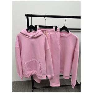 Ensemble sweat-shirt et pantalon de jogging unisexe pour homme, automne, logo personnalisé, molleton surdimensionné, anti-boulochage, haute qualité - Product Image 3