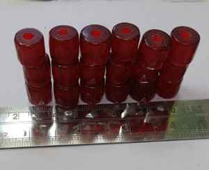 Cuentas de Vidrio Facetadas de Color Rojo Estilo Africano de 14 mm Hechas a Medida, Acabado Pulido Suave de Alta Calidad, Caja para Fabricación de Joyería - Product Image 3