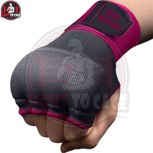 Bandages de combat rembourrés en gel, personnalisables avec votre logo, couleur rose et noir, qualité supérieure, service OEM, noir et rouge, 2026 - Product Image 5