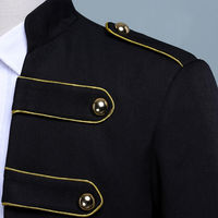 Veste Longue Rétro Blanche Sur Mesure, Costume de la Renaissance, Uniforme de Cérémonie pour Hommes