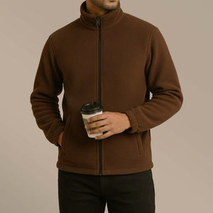 Top Trending Custom Design Canvas <b>Sherpa</b> Fleece <b>Jacket</b> With Stand Collar High Street Style Quick Dry & Breathable For <b>Men</b> - Product Image 6