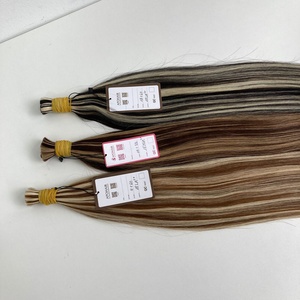 Extensions de cheveux humains Remy double trame, couleur piano, lisses, 18 pouces, vente en gros, origine Vietnam - Product Image 2