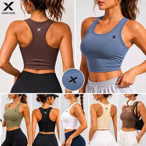 Camiseta Deportiva Corta de Punto para Mujer, Color Sólido, Cuello Redondo, Secado Rápido, Estilo Deportivo, Diseño con Espalda Descubierta, Elástica, OEM, Marca X Sports City - Product Image 4