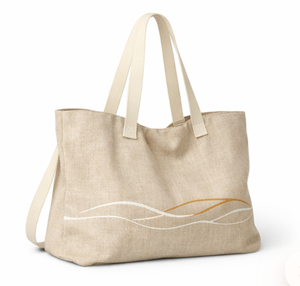 Sac de plage en toile grande taille avec motif coucher de soleil, sac à bandoulière pour le shopping, les voyages et la salle de sport - Product Image 3