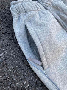 Ensemble survêtement homme hiver sportif en polaire et pantalon, épais 450 GSM, séchage rapide, personnalisable, streetwear, coton brossé doux - Product Image 4