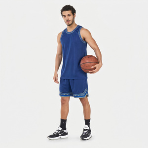 Custom Sublimated Basketball Jersey Set V-Neck Sleeveless Red Gold Print Moisture Wicking Unisex <b>Athletic</b> Wear - Product Image 2