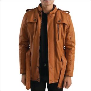 Chaquetas de cuero marrón para hombre, ropa cálida para invierno, elegantes y suaves chaquetas de cuero genuino para viajes al aire libre, uso casual, ropa exterior premium. - Product Image 3