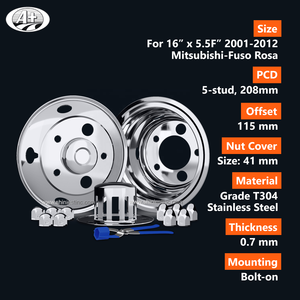 ฝาครอบล้อรถบรรทุกมิตซูบิชิขนาด 16 นิ้วของญี่ปุ่น - Product Image 2