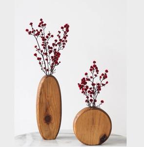 Jarrón de Madera para Flores de Fabricante Confiable, para Decoración Moderna del Hogar, con Acabado Elegante y Estructura Ligera y Duradera - Product Image 1