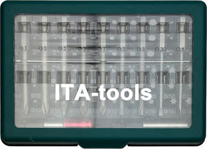 Juego de 71 Puntas de Atornillar de 1/4" x 25 y 75 mm de Longitud con Acabado de Fosfato de Zinc, Suministro de Taiwán - Product Image 2