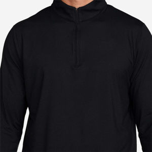 Vente en gros : Sweat à capuche tricoté à demi-zip, confortable, coupe-vent, style décontracté, chaud, pour l'entraînement et la course - Product Image 6