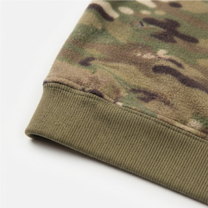Sudadera con Capucha de Camuflaje con Logotipo Personalizado, Chaqueta de Forro Polar con Cierre para Hombre, Corte Regular, Ropa Casual de Otoño, Poliéster con Estampado por Transferencia de Calor - Product Image 4