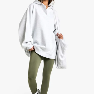 Sudaderas con Capucha Personalizadas para Mujer, Tallas Grandes, Casuales, de Invierno, Manga Larga, con Capucha, Diseño Sólido - Product Image 1