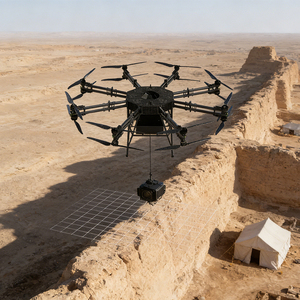 Drone de fret GT800, charge utile sécurisée de 600 kg et vitesse horizontale maximale de 25 m/s pour le transfert de matériaux dans les usines sidérurgiques, poids maximal au décollage de 800 kg - Product Image 2