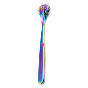 Rueda de Wartenberg Neuro de 2 cabezas de acero inoxidable, instrumento de diagnóstico, rueda sensorial multicolor arcoíris para nervios - Product Image 5