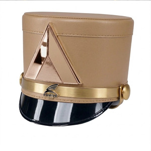 Bicorne maritime noir, coiffe historique avec garnitures tressées opulentes, couvre-chef de luxe, casquette Shako - Product Image 6