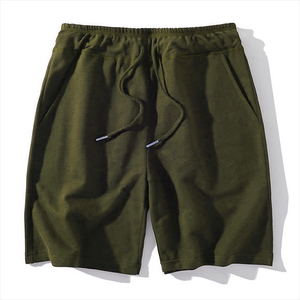 Pantalones Cortos Deportivos Holgados de Verano 100% Algodón en Colores Sólidos, Pantalones Cortos Casuales Modernos para Hombre en 8 Colores - Product Image 4