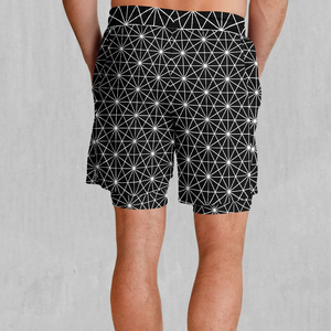 Pantalones Cortos Deportivos Sublimados para Hombre, de Secado Rápido, Impermeables por Delante, con Cordón Ajustable, Transpirables, para Uso Diario - Product Image 3