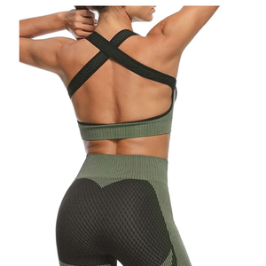 Conjunto de Leggings Deportivos de Cintura Alta para Mujer, Talla Grande, Spandex/Nailon, Sólido, Transpirable, Ecológico, de Secado Rápido, para Yoga y Fitness - Product Image 4