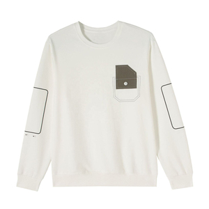 Sudadera Ligera para Hombre, 100% Algodón, Cuello Redondo, Color Liso, Transpirable, para Invierno - Product Image 5