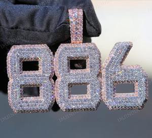 Colgante Hip Hop con Nombre Personalizado para Mujer, Colgante con Nombre/Letra Personalizado en Plata 925, Colgante Hip Hop con Placa de Nombre para Ella - Product Image 6