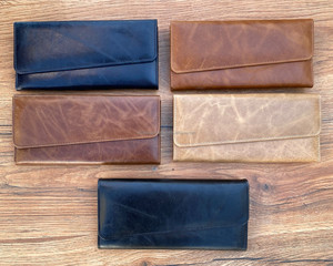 Carteras de mano de cuero auténtico de alta calidad para mujer, cartera larga de lujo, tarjetero multifunción de cuero genuino de grano completo - Product Image 3