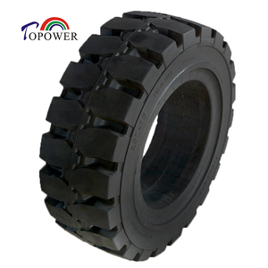 Pneu plein 250-15 avec jante 7.00 7.50 non-marquant gris blanc noir pour chariot élévateur - Product Image 4