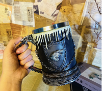 Mug à Moscow Mule en laiton artisanal avec poignée en laiton, 16 onces, mug à bière