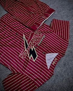 Uniforme de Béisbol American Thunder, Conjunto de Pantalones y Camiseta Roja Estampada, Cuello Redondo, Manga Corta, Transpirable, Poliéster Elástico para Hombre - Product Image 2