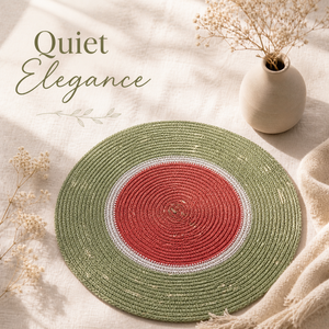 100% Natural Seagrass <b>Table</b> <b>Mat</b> | <b>Round</b> Eco Friendly Placemat | Handmade Woven Dining Decor | Export Quality Indian Supplier - Product Image 6