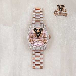 นาฬิกาข้อมือควอตซ์หรูหรา รุ่นลิมิเต็ดอิดิชั่น ดีไซน์ทันสมัย หน้าปัดลายสลัก สายโลหะผสม ตัวเรือนสแตนเลสสตีล - Product Image 1