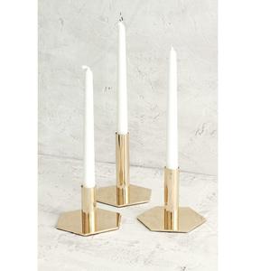 Juego de Portavelas Modernos de Metal Dorado, 3 Candelabros de Hierro, Decoración para el Hogar, Navidad, Ecológicos, Tamaños Personalizados - Product Image 1