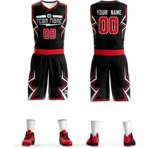 Camisetas y Pantalones Cortos de Baloncesto Personalizados para Hombre y Jóvenes, Camisetas Deportivas con Nombre y Número Impresos, Tallas Grandes de XS a XL - Product Image 1