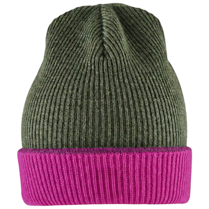 Bonnet en tricot de créateur avec pompon, style sport, pour l'hiver, avec revers côtelé, personnalisable avec logo et patchs, 100% laine, unisexe - Product Image 3