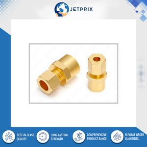 Outils et quincaillerie de qualité supérieure, raccords de tuyauterie en laiton naturel, finition en laiton naturel, norme ISO, raccords de compression en laiton forgé étanches - Product Image 2