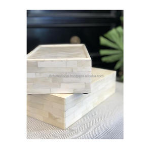 Vente chaude boîte à bijoux incrustation d'os incrustation d'os à la main avec incrustation d'os de couleur naturelle boîte décorative pour la maison meilleure vente - Product Image 6