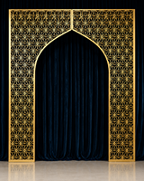 Panel de Fondo Metálico Ajustable, Ligero y Moderno, en Color Personalizado, Juego de 3 Soportes para Arco de Boda, Decoración para Eventos y Fiestas