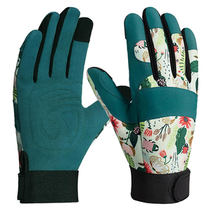 Best Supplier's Anti-Slip Safety <b>Gloves</b> Outdoor Gardening Work Comfortable With Breathable Leather Coating Product - Product Image 5