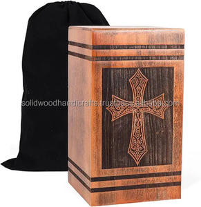 Urnas de Cremación de Madera de Nuevo Diseño para Adultos, Urnas Funerarias de Madera, Tamaño Personalizado, Artículos Funerarios - Product Image 3