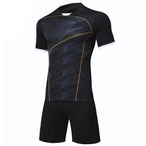Conjunto de Camiseta de Fútbol Personalizada para Hombre, Estampado Geométrico, Manga Corta, Absorbe la Humedad, Transpirable, Poliéster, Uniforme Ajustado para Todas las Temporadas - Product Image 3