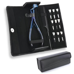 Surgical Grade Stainless Steel Micro <b>Beads</b> Remover Plier Multi-Functional Commercial Use Hair Extension Tool <b>Kit</b> C Type Hair - Product Image 6