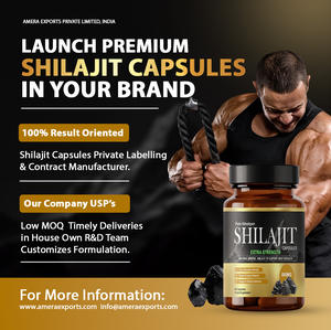 Cápsulas de Extracto de Shilajit Natural del Himalaya, Complejo Herbal Rico en Minerales Fúlvicos, Fabricante OEM - Product Image 3