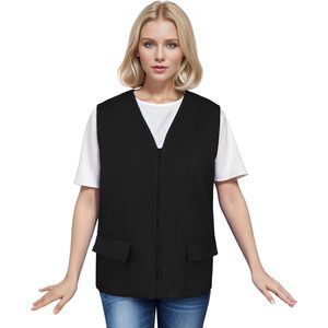 2025 gilet de travail réversible adulte toile polyester et coton tricoté coupe-vent pour les activités événementielles en plein air - Product Image 1