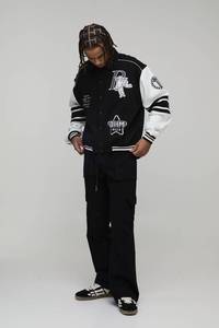 Veste de baseball classique pour homme, style universitaire, veste bomber, vêtement d'extérieur décontracté, qualité supérieure - Product Image 5