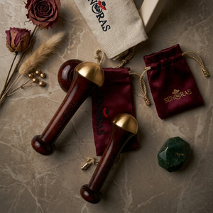 Masajeador Manual Senoras con Mango de Madera para Rostro, Pies y Cuerpo, con Función Reafirmante de la Piel, Modelo 003 - Product Image 1